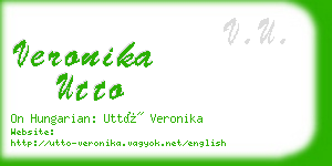 veronika utto business card